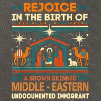 Rejoice In The Birth Of A Brown Skinned Middle Eastern Jesus Cotton Canvas Backpack