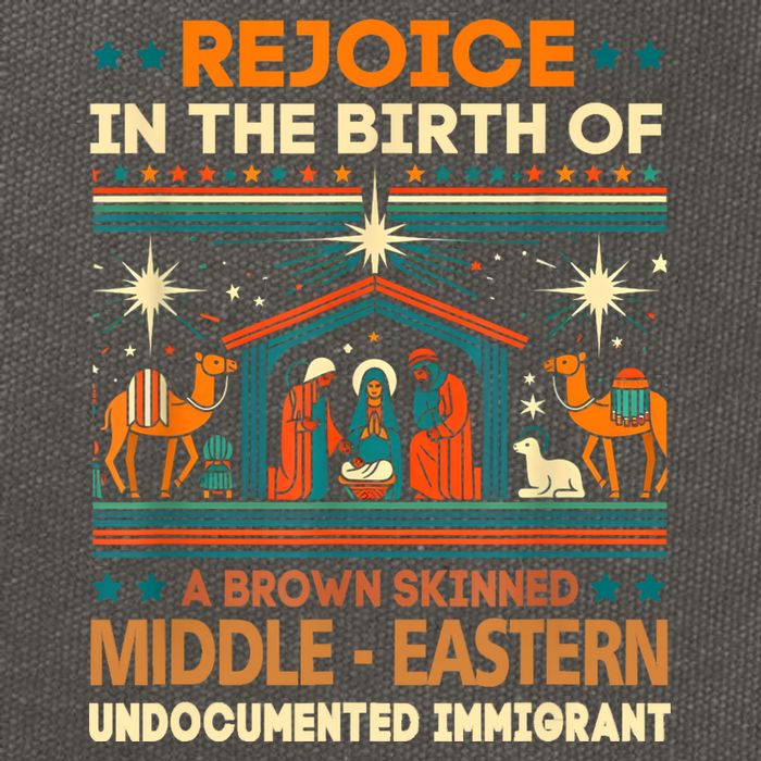 Rejoice In The Birth Of A Brown Skinned Middle Eastern Jesus Cotton Canvas Backpack