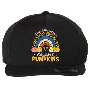 Rainbow I Teach The Cutest Pumpkin Halloween Daycare Teacher Wool Snapback Cap