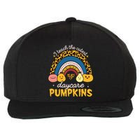 Rainbow I Teach The Cutest Pumpkin Halloween Daycare Teacher Wool Snapback Cap