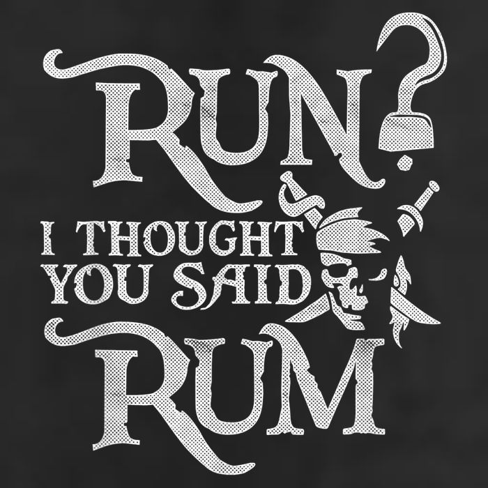 Run I Thought You Said Rum Funny Pirate Running Wine Lover Adult Drive Performance Visor