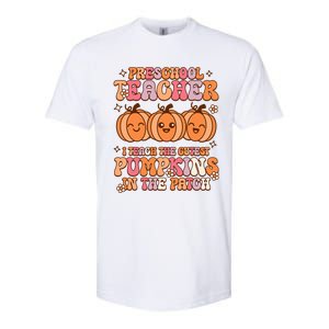 Retro I Teach Cutest Pumpkins In The Patch Preschool Teacher Softstyle CVC T-Shirt