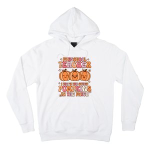 Retro I Teach Cutest Pumpkins In The Patch Preschool Teacher Hoodie