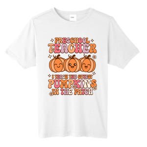 Retro I Teach Cutest Pumpkins In The Patch Preschool Teacher Tall Fusion ChromaSoft Performance T-Shirt