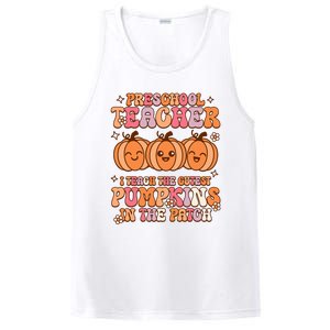 Retro I Teach Cutest Pumpkins In The Patch Preschool Teacher PosiCharge Competitor Tank