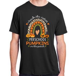 Rainbow I Teach The Cutest Pumpkins In Patch Fall Preschool Adult ChromaSoft Performance T-Shirt