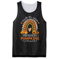 Rainbow I Teach The Cutest Pumpkins In Patch Fall Preschool Mesh Reversible Basketball Jersey Tank