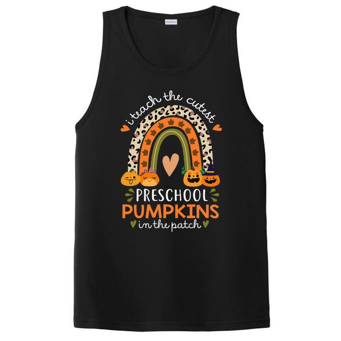 Rainbow I Teach The Cutest Pumpkins In Patch Fall Preschool PosiCharge Competitor Tank