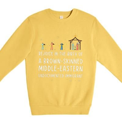 Rejoice In The Birth Of A Brown Skinned Middle Eastern Premium Crewneck Sweatshirt