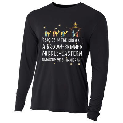 Rejoice In The Birth Of A Brown Skinned Middle Eastern Cooling Performance Long Sleeve Crew