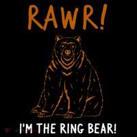 Rawr! Im The Ring Bear Boy Ring Bearer Wedding Event Tall T-Shirt
