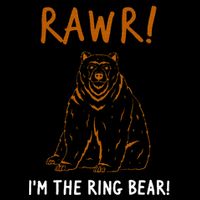 Rawr! Im The Ring Bear Boy Ring Bearer Wedding Event Impact Tech Backpack
