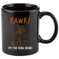 Rawr! Im The Ring Bear Boy Ring Bearer Wedding Event 11oz C Handle Ceramic Mug