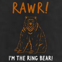 Rawr! Im The Ring Bear Boy Ring Bearer Wedding Event 11oz C Handle Ceramic Mug