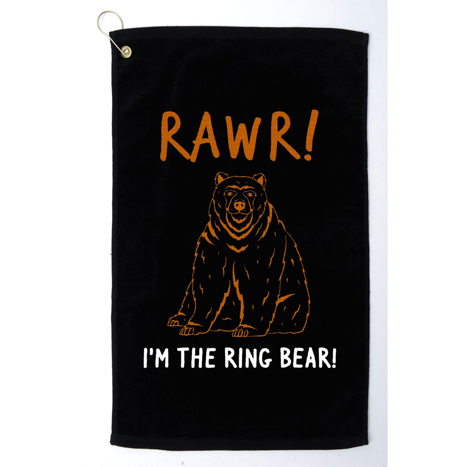 Rawr! Im The Ring Bear Boy Ring Bearer Wedding Event Golf Towel
