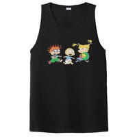 Rugrats Iconic Trio Angelica Tommy Chuckie Big Chest Logo PosiCharge Competitor Tank