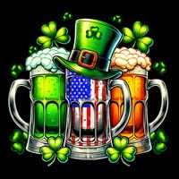 Retro Irish Usa Flag Ireland St PatrickS Day Drinking Party Sustainable Bucket Hat