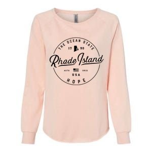 Rhode Island Us State Travel Vacation Ri Usa Womens California Wash Sweatshirt