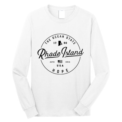 Rhode Island Us State Travel Vacation Ri Usa Long Sleeve Shirt