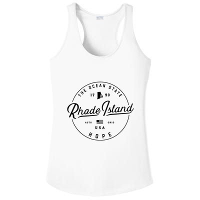 Rhode Island Us State Travel Vacation Ri Usa Ladies PosiCharge Competitor Racerback Tank