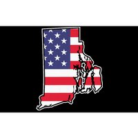 Rhode Island Usa Flag State Outline Patriotic American Bumper Sticker