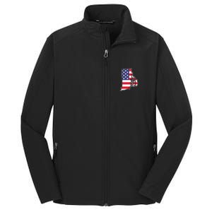 Rhode Island Usa Flag State Outline Patriotic American Core Soft Shell Jacket