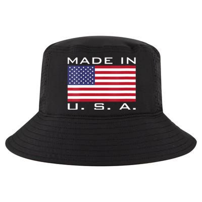  RAISED IN USA FLAG AMERICAN MADE BRED AMERICA  Cool Comfort Performance Bucket Hat