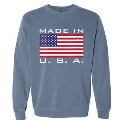  RAISED IN USA FLAG AMERICAN MADE BRED AMERICA  Garment-Dyed Sweatshirt