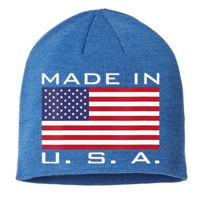  RAISED IN USA FLAG AMERICAN MADE BRED AMERICA  Sustainable Beanie