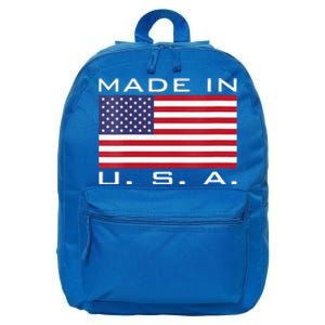  RAISED IN USA FLAG AMERICAN MADE BRED AMERICA  16 in Basic Backpack