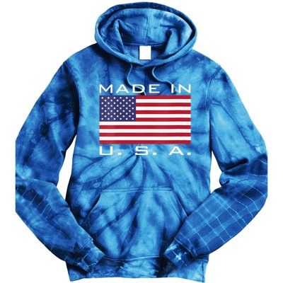  RAISED IN USA FLAG AMERICAN MADE BRED AMERICA  Tie Dye Hoodie