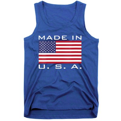  RAISED IN USA FLAG AMERICAN MADE BRED AMERICA  Tank Top