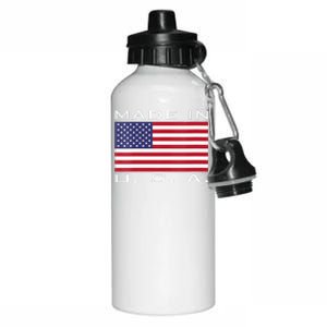  RAISED IN USA FLAG AMERICAN MADE BRED AMERICA  Aluminum Water Bottle