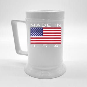  RAISED IN USA FLAG AMERICAN MADE BRED AMERICA  Beer Stein