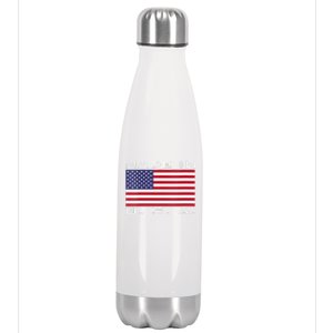  RAISED IN USA FLAG AMERICAN MADE BRED AMERICA  Stainless Steel Insulated Water Bottle