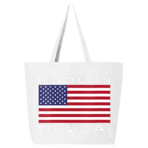  RAISED IN USA FLAG AMERICAN MADE BRED AMERICA  25L Jumbo Tote