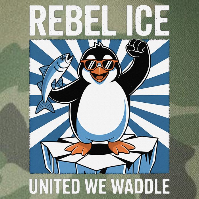 Rebel Ice United We Waddle Flippers Up I Stand With Legacy Tie Dye Trucker Hat