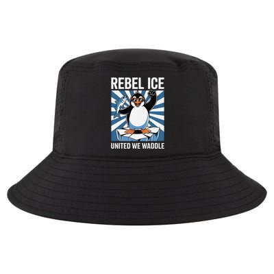 Rebel Ice United We Waddle Flippers Up I Stand With Cool Comfort Performance Bucket Hat
