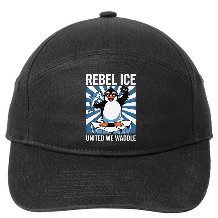 Rebel Ice United We Waddle Flippers Up I Stand With 7-Panel Snapback Hat