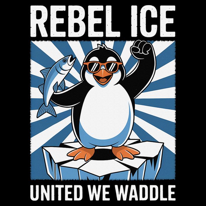 Rebel Ice United We Waddle Flippers Up I Stand With 7-Panel Snapback Hat