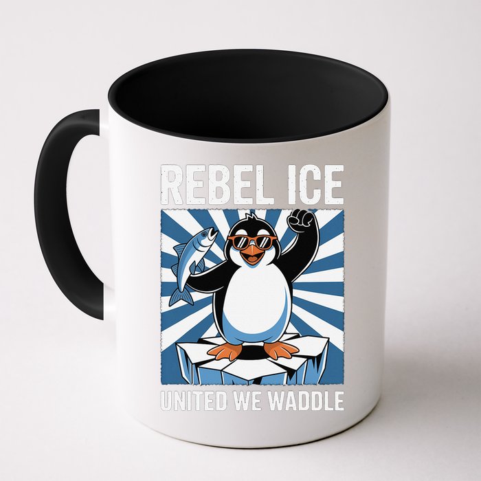Rebel Ice United We Waddle Flippers Up I Stand With Mug