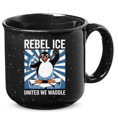 Rebel Ice United We Waddle Flippers Up I Stand With 15oz Campfire Ceramic Mug