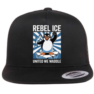 Rebel Ice United We Waddle Flippers Up I Stand With Flatbill Hat