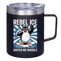 Rebel Ice United We Waddle Flippers Up I Stand With 12oz Stainless Steel Coffee Mug