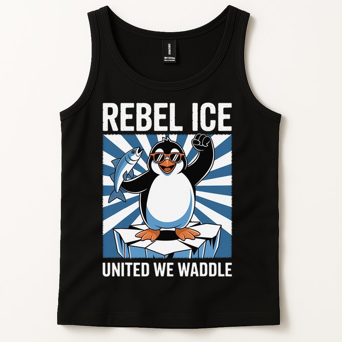 Rebel Ice United We Waddle Flippers Up I Stand With Tank Top