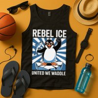 Rebel Ice United We Waddle Flippers Up I Stand With Tank Top