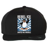 Rebel Ice United We Waddle Flippers Up I Stand With Wool Snapback Cap