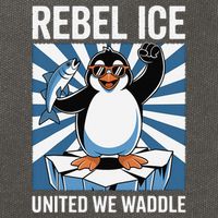 Rebel Ice United We Waddle Flippers Up I Stand With Cotton Canvas Backpack