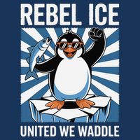 Rebel Ice United We Waddle Flippers Up I Stand With Infant Baby Jersey Bodysuit