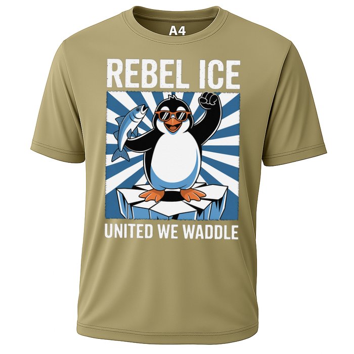 Rebel Ice United We Waddle Flippers Up I Stand With Performance Shirt